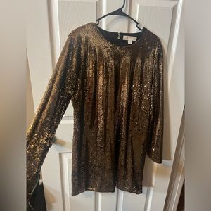 Michael Kors Gold Sequin Dress
